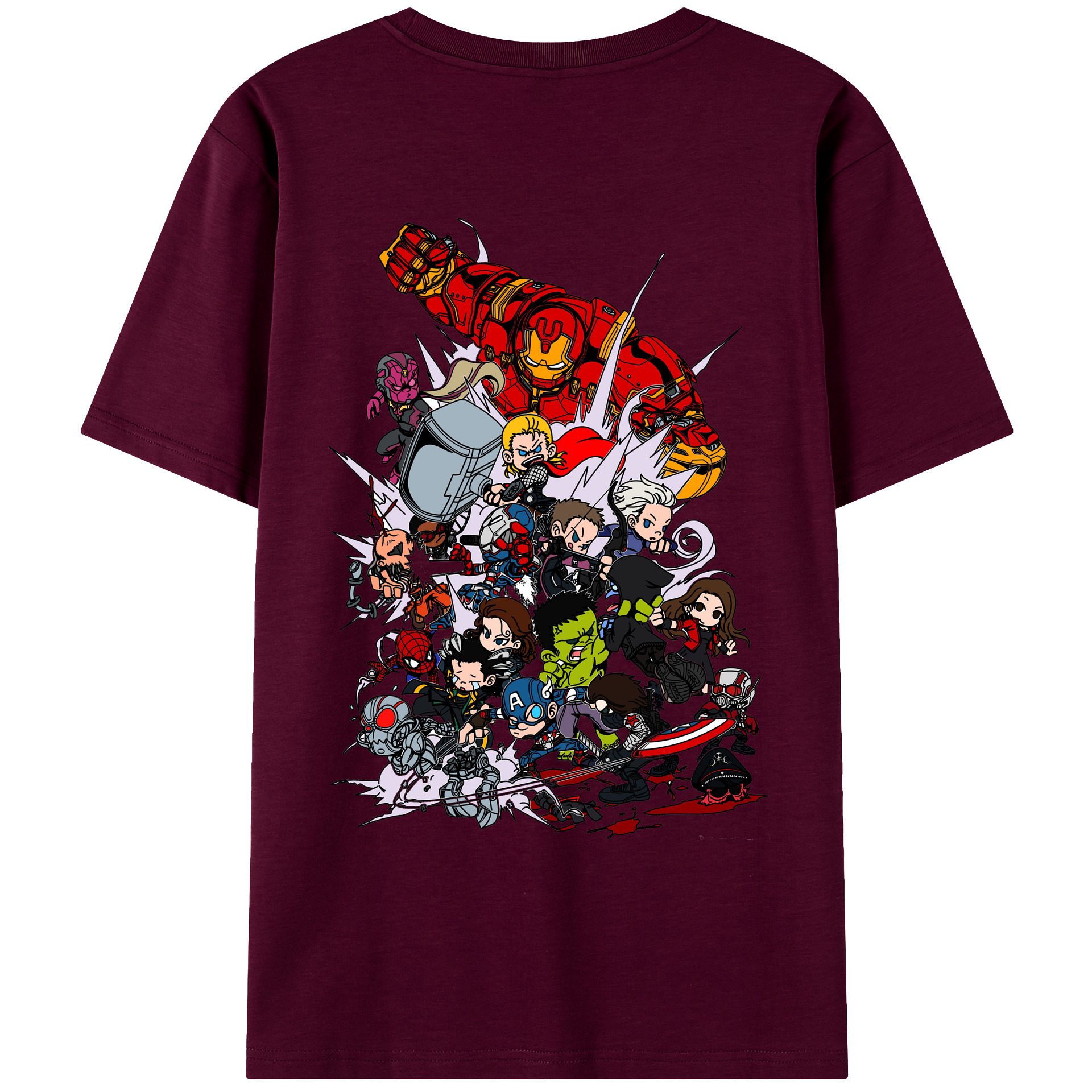 （画像用） アベンジャーズ The Avengers レディース半袖Tシャツ(バックプリント)